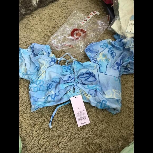 wild fable Tops - Wild fable crop top, floral, new, large